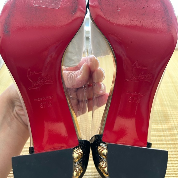 Authentic Christian Loubotin Gallica 55 Patent and PVC dress shoes - Picture 9 of 9